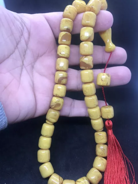 Amber Misbaha Tasbih Prayer Beads Collectible Rosary ( Bakelite)