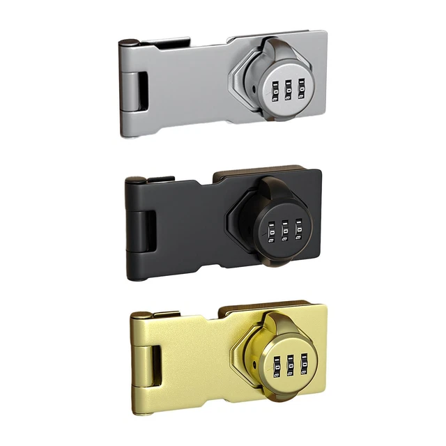 Mechanical Password Lock Keyless Drawer Lock for Cabinets Barn Door Bathroom