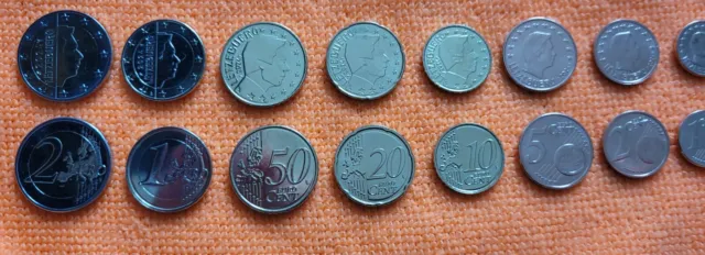 Luxembourg Commémorative 2024 "Série Complète De 1 Cent A 2€" 2 Euro-Neuve-Unc