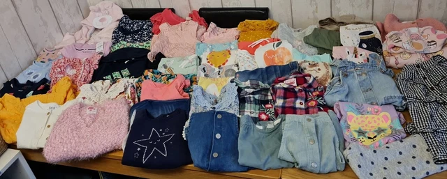 Baby Girls Clothes Bundle. 18-24 Months. 56 items.