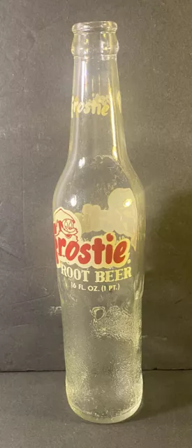 Vintage Frostie 16 Oz Root Beer  Bottle