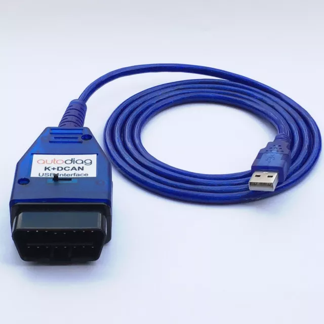 Outil câble de diagnostic et de codage BMW K+DCAN ✧ commuté ✧ TOUTES les séries E ✧ USB KDCAN 2