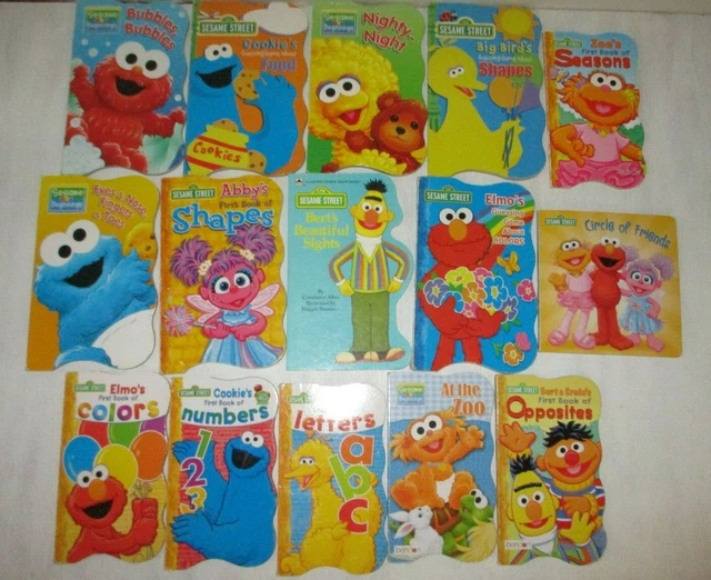 SESAME STREET BOARD Books Lot Baby Preschool Daycare Children's Book