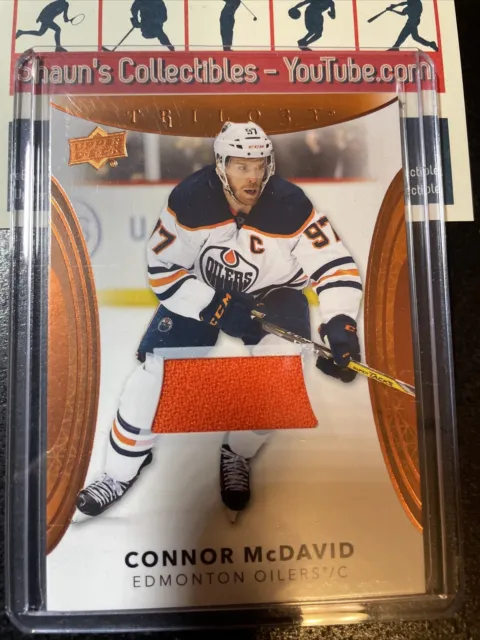 2020-21 SP Game Used Connor McDavid #1 Edmonton Oilers 131/265 Golden Burst