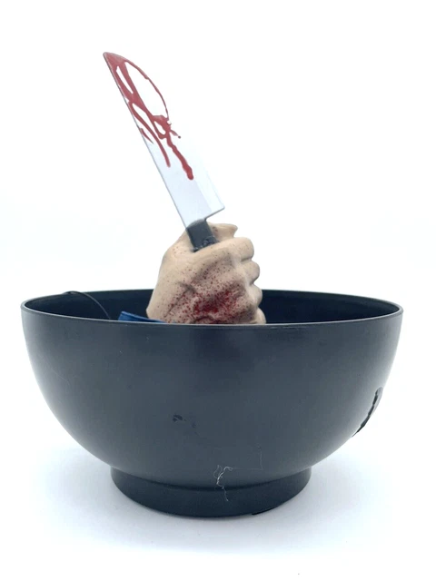 MICHAEL MYERS Halloween Animated Knife In Hand Candy Bowl Prop 2022 Plays Music