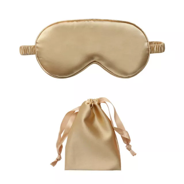 Luxury Satin Silk Eye Mask Silk Sleep Mask Relax Filled Sleep Blindfold Gift