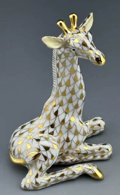 🦋 MINT HEREND Guild Baby GIRAFFE Artist Signed