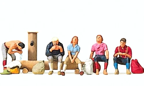 Preiser Ho 1: 87 / 10443 Personnages Randonneurs Pres De Puits