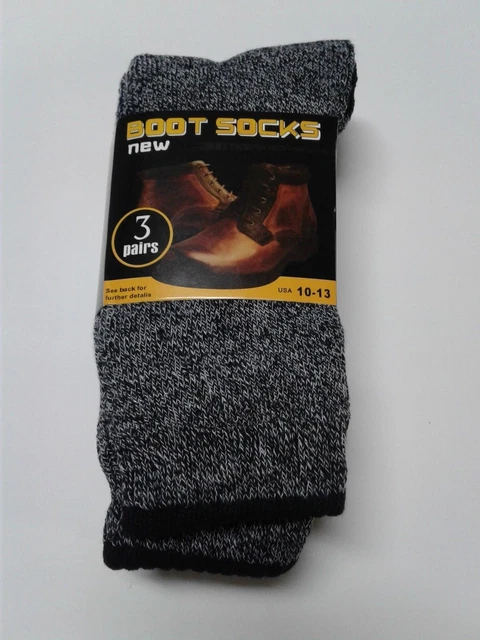 6 pair Men's boot socks