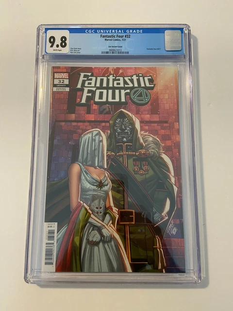 FANTASTIC FOUR #32 NM/MT 9.8 CGC RON LIM VARIANT Dr Doom Dan Slott