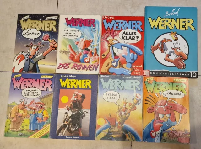 Werner Comics 8x Brösel Werner Bernhard  Werner Sammlung