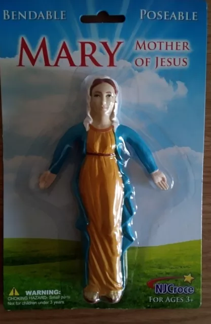 NJCroce Bendable Figure Mary Mother Of Jesus - New