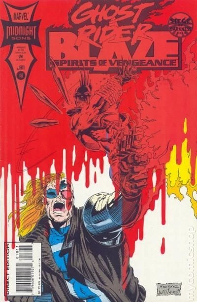 Ghost Rider Blaze Spirits of Vengeance #18 FN 1994 Stock Image