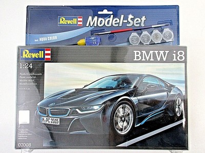 MAQUETTE REVELL BMW i8 1:24 MODEL SET PLASTIQUE NEUF COLLE+ PEINTURE - REF 07008