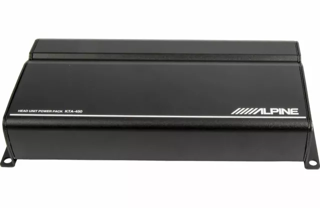 Alpine KTA-450, Power Pack Class D 4 Channel Amplifier, 400 Watts D.P.P