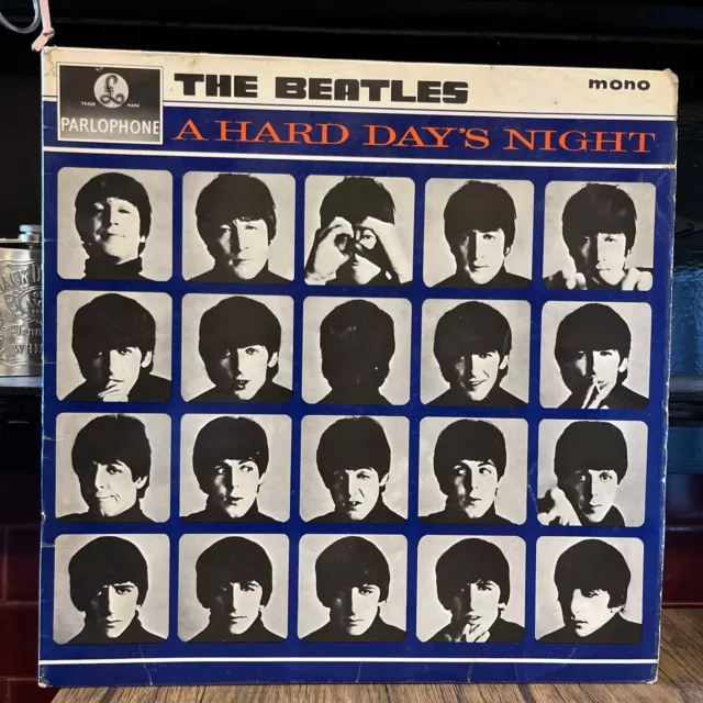 The Beatles “A Hard Day's Night” 1964 UK 1st 3N/3N Mono Original Inner VG+/VG