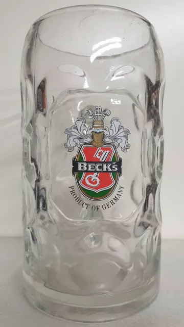 Beck's  Boccale Bicchiere Birra 1 Litro Con Manico