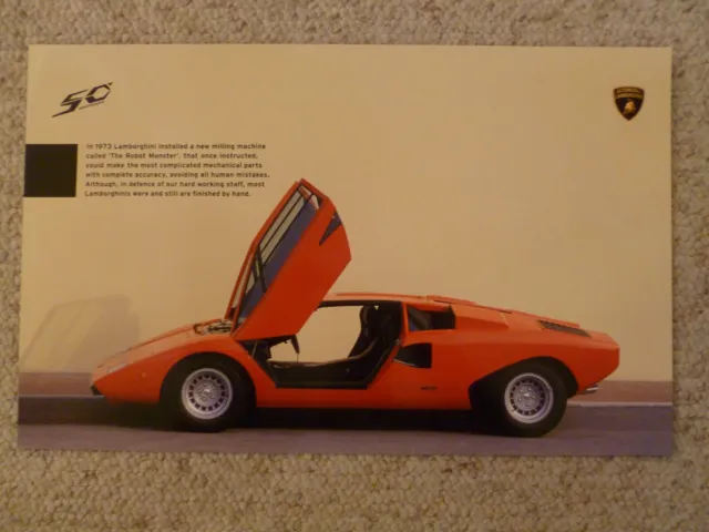 1973 - 1978 Lamborghini Countach Coupe Picture, Print, Poster - RARE!! Awesome
