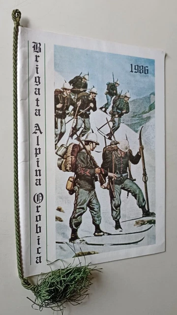 B380 Calendario Brigata Alpina Orobica 1986 Con Cordoncino