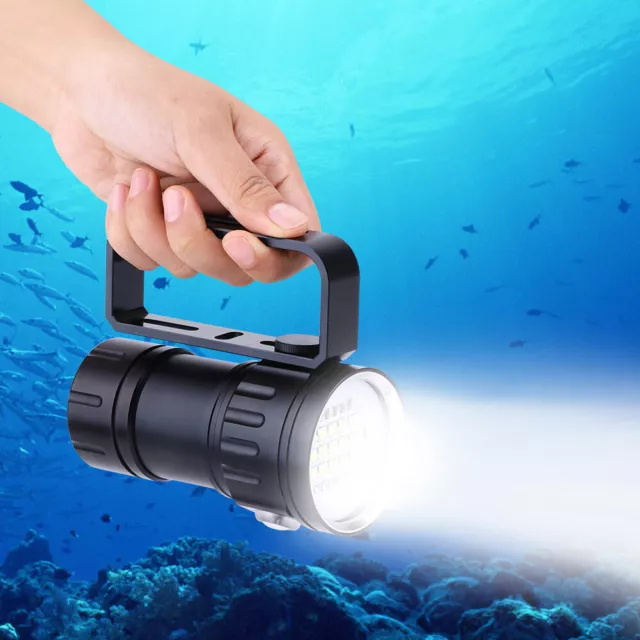 IPX8 18000LM 500M Torche De Plongée Lampe Poche Extérieur Etanche Sous-marine