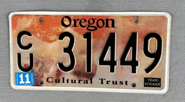 Oregon Original Cultural Trust License Plate