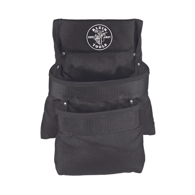 Klein Black Tool Pouch, Cordura Nylon, Fits Belts Up To (In.): 2 - 5702