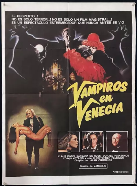 F703      VAMPIRE IN VENICE Argentinean '89 Klaus Kinski in the title role