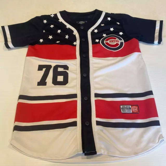 Bleecker And Mercer Cartel 76 Red, White & Blue Stars & Strips Jersey  Size S