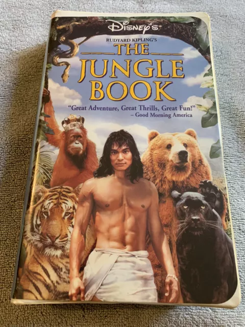The Jungle Book VHS Movie Walt Disney Home Video Clam Shell Jason Scott Lee 1994