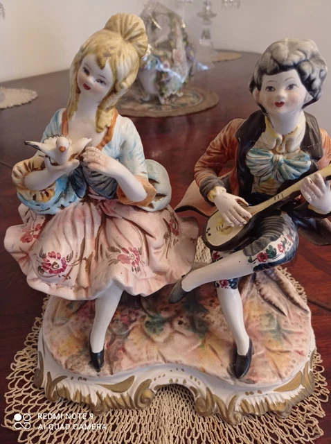 grand groupe porcelaine de Saxe "musiciens"