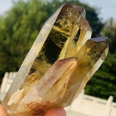 243g  Natural Citrine cluster mineral specimen quartz crystal HEALING