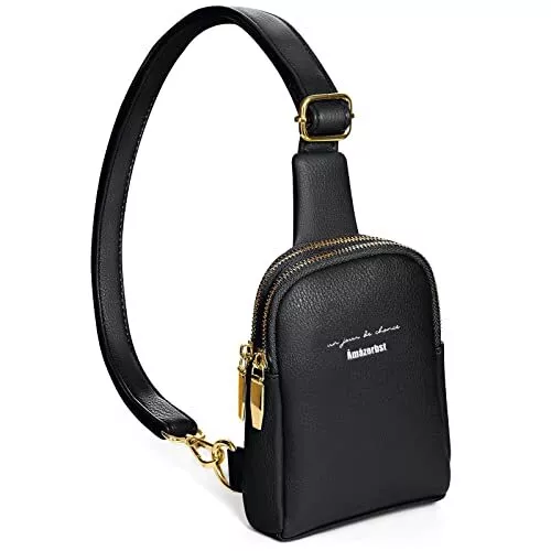 Small Crossbody Sling Bag,Crossbody Sling Bags,Leather Fanny Pack For Black