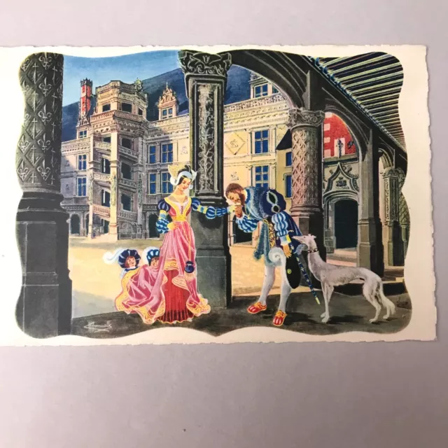 CPA HOMUALK chateau loire Blois 50 carte postale ancienne vintage antique france