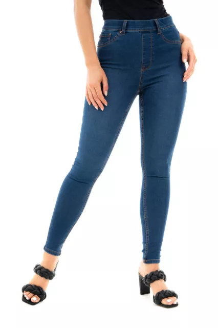 Ex UK Brand High Waisted Skinny Jeans Stretchy Denim Womens Ladies Size 10-28
