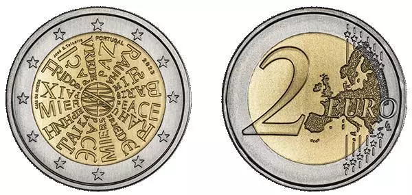 Portugal - Frieden - 2 Euro - Kupfer/Nickel - B.U. - 2023