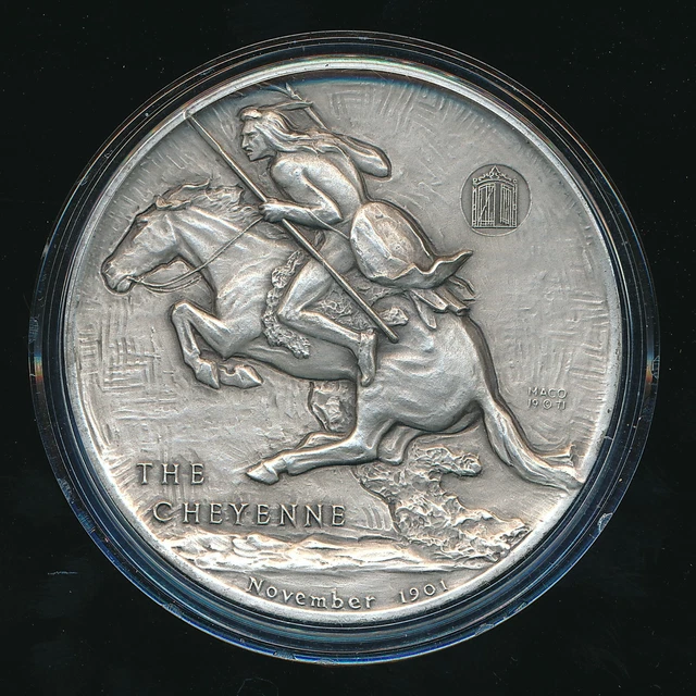 1971 Remington The Cheyenne Medallic Art Co.~ 4.4+Oz .999 Silver Round~ Free S/H 1971 Remington The Cheyenne Medallic Art Co.~ 4.4+Oz .999 Silver Round~ Free S/H