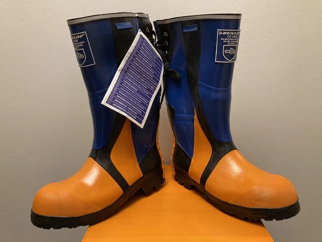 Schnittschutzstiefel,Forststiefel,Sicherheitsstiefel,Gummistiefel,Dunlop, Gr.43