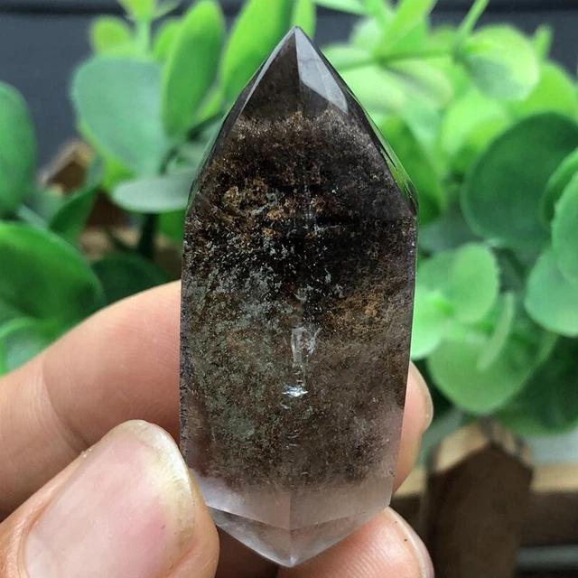 Natural Beautiful Hyaline Red Phantom Ghost Garden Quartz gem tip Crystal 29.7g 5