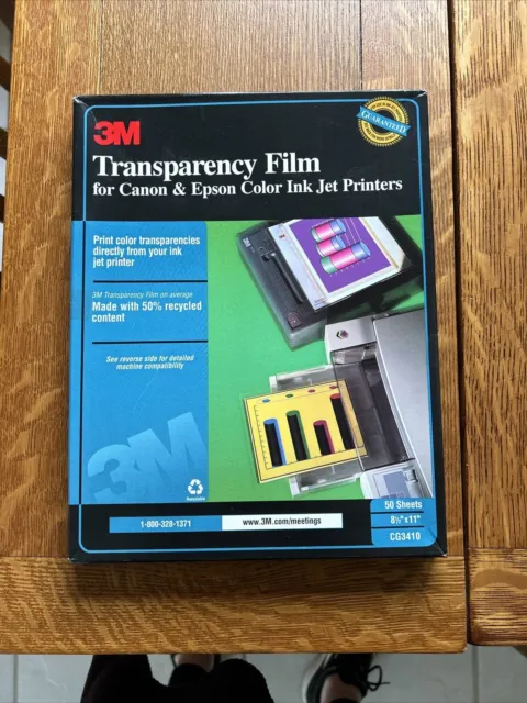 HIGHLAND Transparency Film Clear 8.5x11 98 Sheets flexible Overhead  Projector