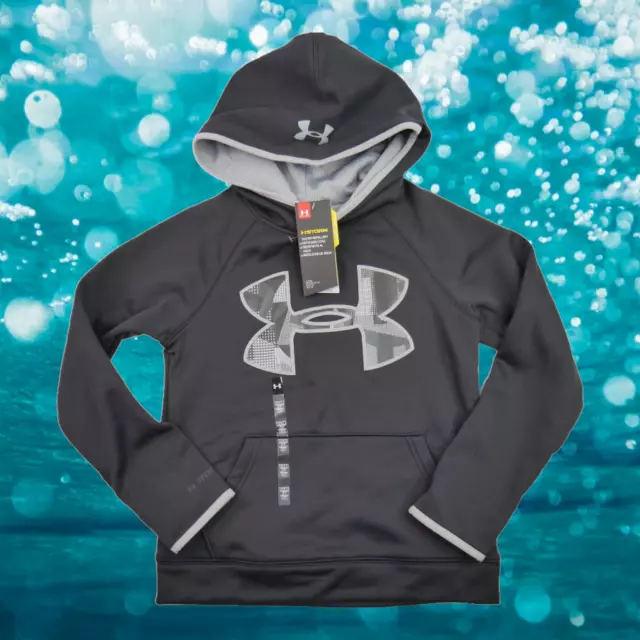 UNDER ARMOUR Storm Hoodie Fleece Thermal Water Resistant Boys Size YSM 6 7 8 NWT