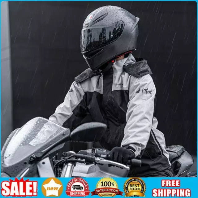 Regenmantel, atmungsaktiver Reit-Regenanzug für Motorrad, Radfahren (M)