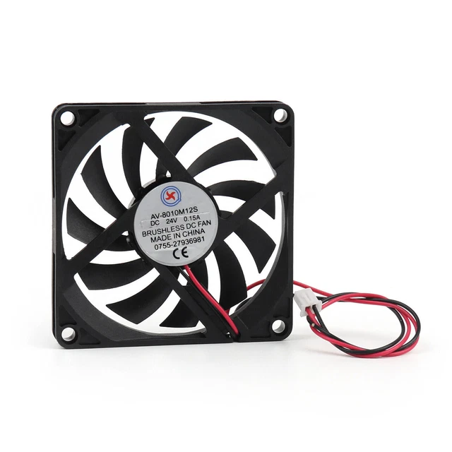 DC Brushless Cooling Fan 24V 0.15A 8010S 80x80x10mm 2 Pin CUP Computer Fan AUS 2