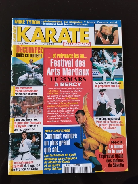 Magazine Karaté Bushido N°293 – Septembre 2001 – Jackie Chan, Taekwondo, Mr Miyagi