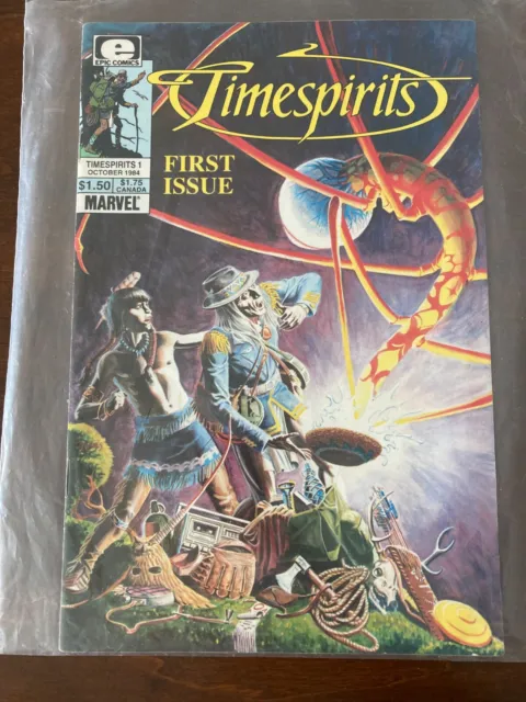 Epic Comics TIMESPIRITS issues 1 2 4 5 6 8 (Oct 1984-Mar 1986) each Bagged