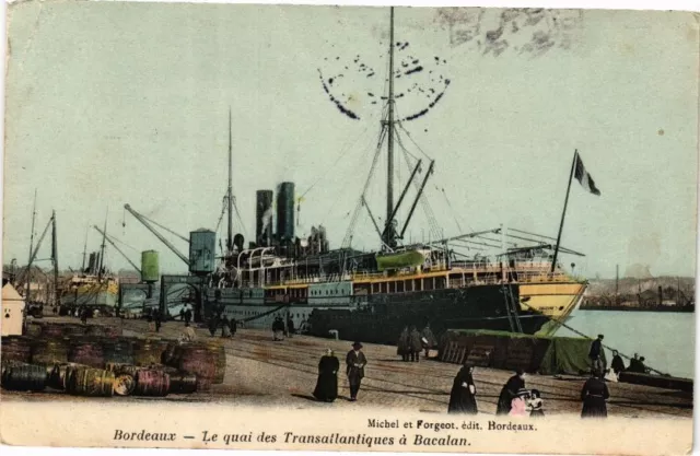 CPA BORDEAUX-Le quai des Transatlantiques a Bacalan (177016)