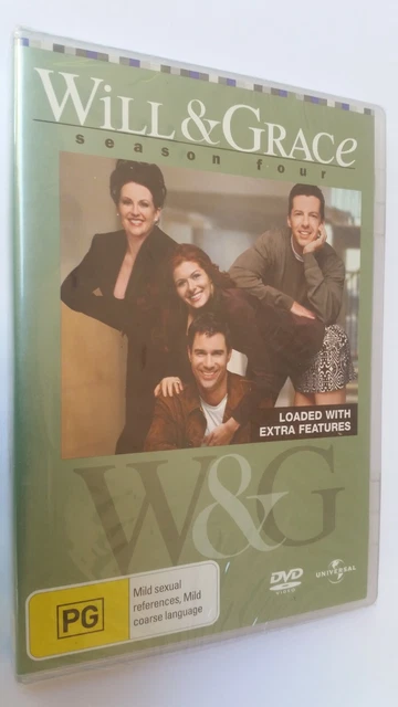 Will & Grace : Complete Fourth Season / Series 4 New Sealed DVD Region 4 (#05)