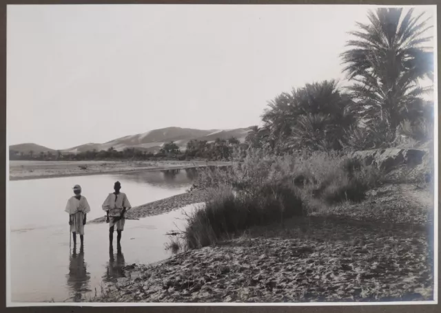 ✒ CROISIERE NOIRE CITROEN photographie originale Oasis Beni Abbès ALGERIE 1924