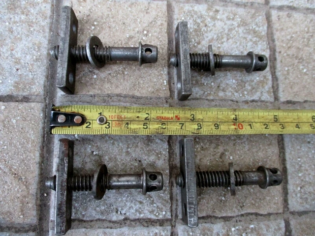 4 Bolts Screws & Nuts French Antique Bed Or Other Old Furniture Unused 2-1/4"