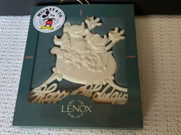 NIB LENOX Mickey & Co. From The Gang Happy Holidays Christmas Ornament