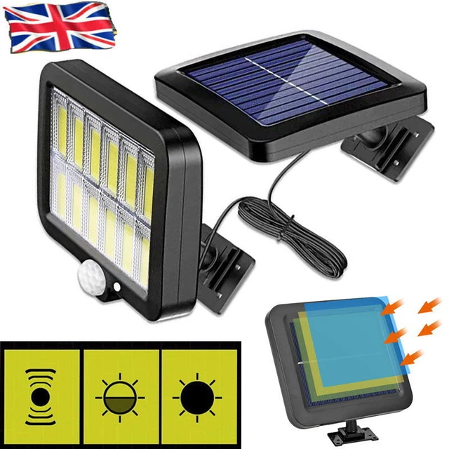 Luce da parete sensore di movimento LED PIR energia solare sicurezza esterno giardino lampada alluvionale